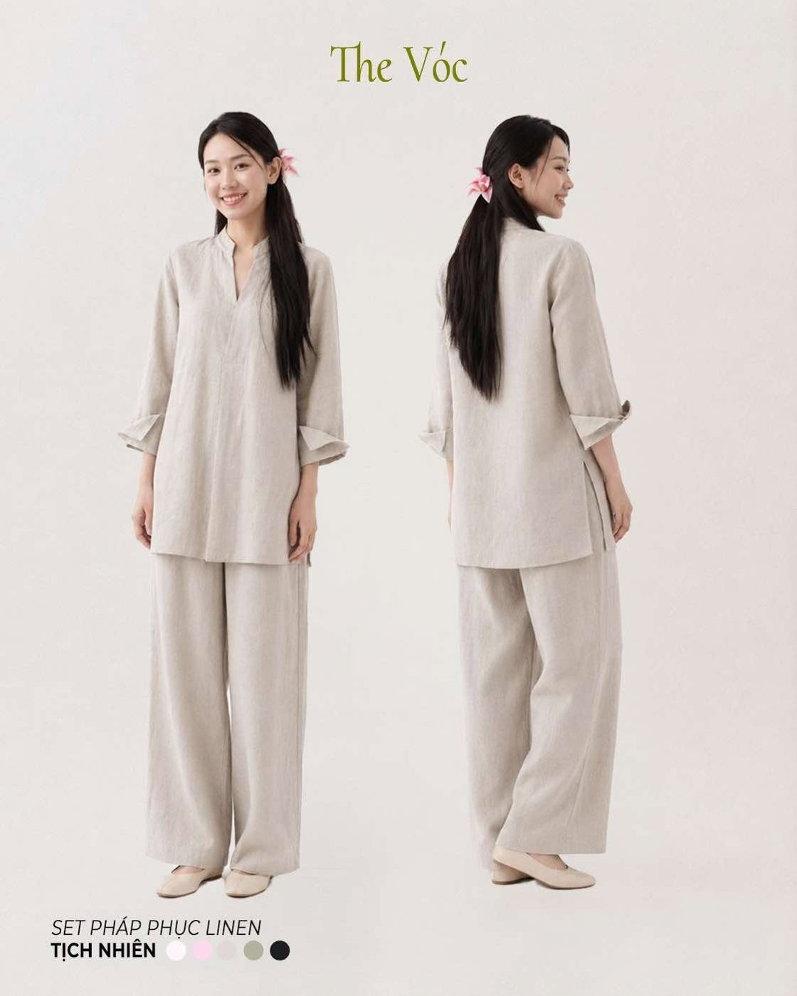 Set pháp phục linen Tịch Nhiên – The Vóc
